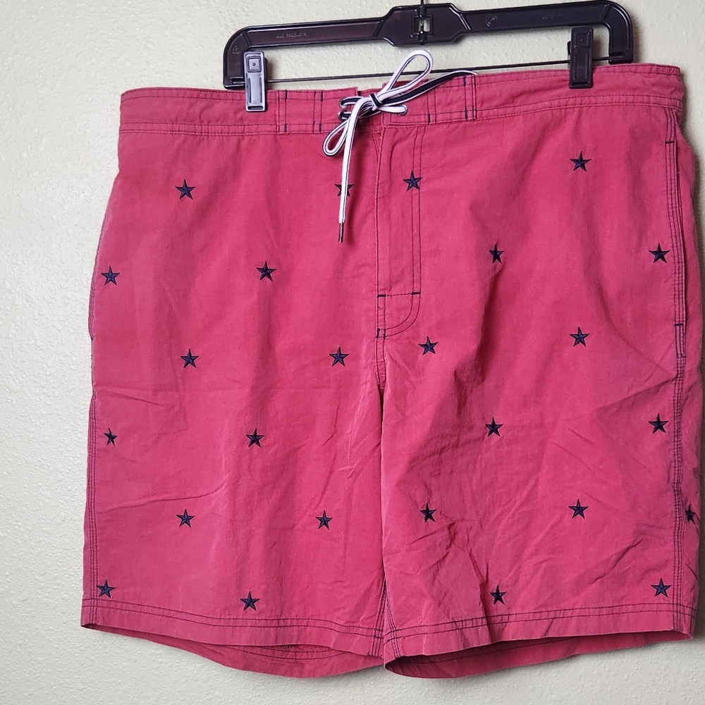 Daniel Cremieux Star Print Swim Trunks Mens Size XL